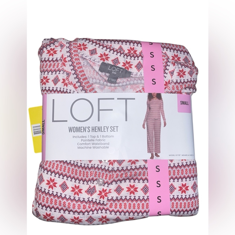 Loft Women’s Henley Pajama Set - Picture 2 of 2